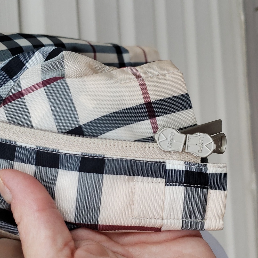 AUTHENTICATED BURBERRY CHECK PLAID LIGHTWEIGHT JACKET WINDBREAKER - Picture 6 of 13